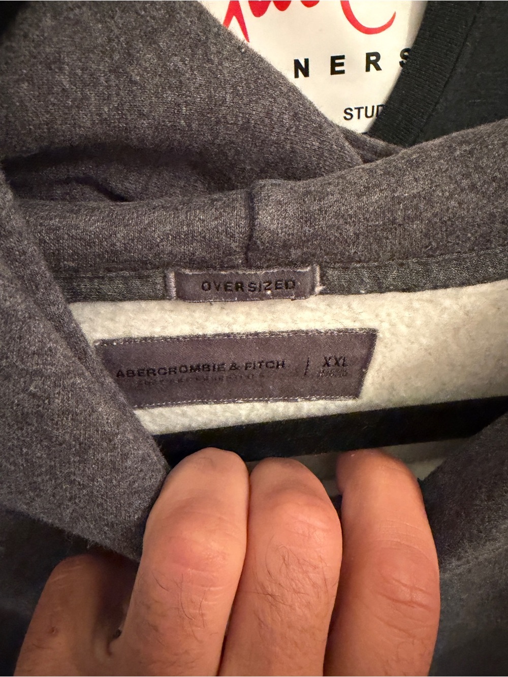 Abercrombie & Fitch Charcoal Gray Fleece-Lined Hoodie - brand new never worn.